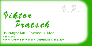 viktor pratsch business card